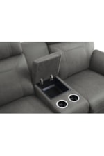 Homelegance Clifton Casual Double Glider Reclining Loveseat with Center Console and Cupholders