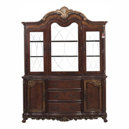 3-Door Dining Server and Hutch