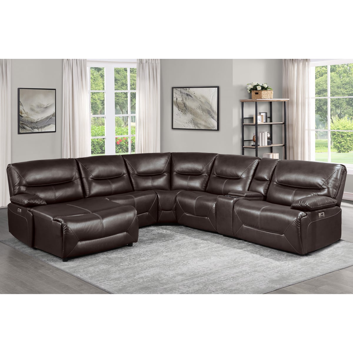 6-Piece Power Reclining Sectional Sofa