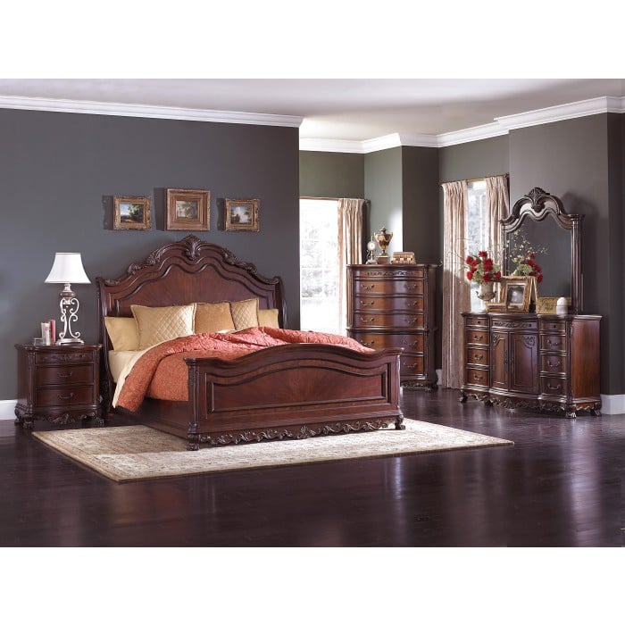 5-Piece King Sleigh Bedroom Set