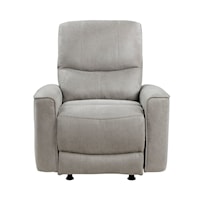 Casual Rocker Reclining Chair with Tab Pull