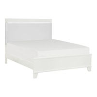 Contemporary California King Bed with LED Lighting