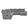 Homelegance Furniture Tesoro 6-Piece Modular Reclining Sectional Sofa