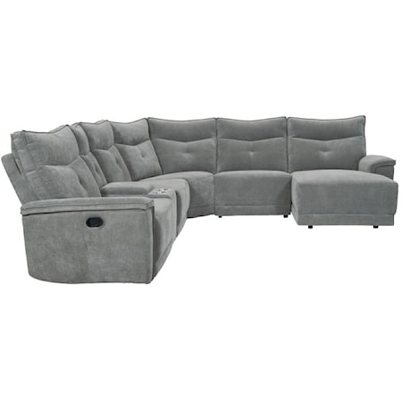 6-Piece Modular Reclining Sectional Sofa