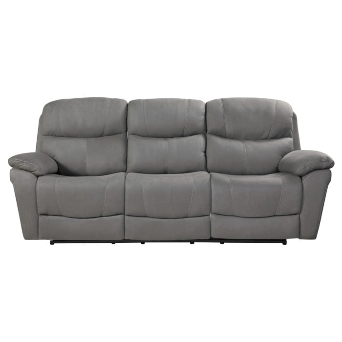 Longvale 9580GY3PWH Casual Dual Power Reclining Sofa with USB Charging