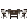 Homelegance Schleiger 5-Piece Swivel Dining Set