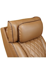 Homelegance Furniture Fairway Contemporary Power Recliner with Cupholders, Storage Arms, USB Ports, and LED Lights