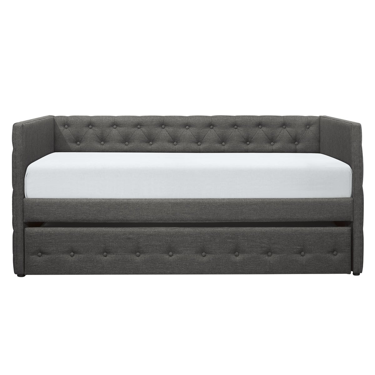 Homelegance Batavia Transitional Button Tufted Daybed with Trundle A1