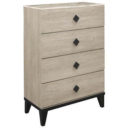 Contemporary Chest with Faux Marble Top