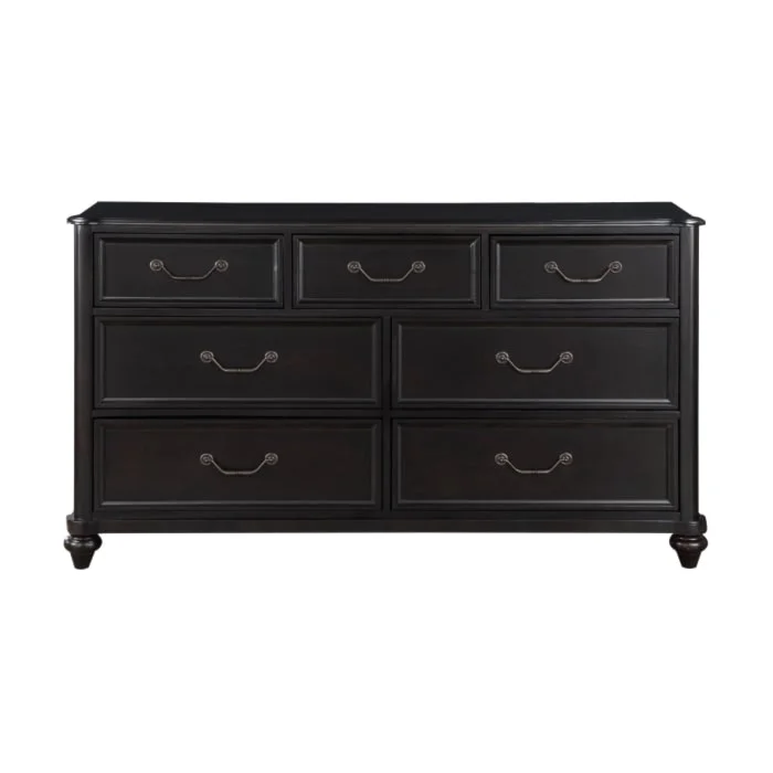 Herman 1420-5 Traditional 7-Dovetail Drawer Dresser with Ball Bearing ...