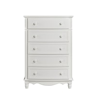 Transitional 5-Drawer Bedroom Chest