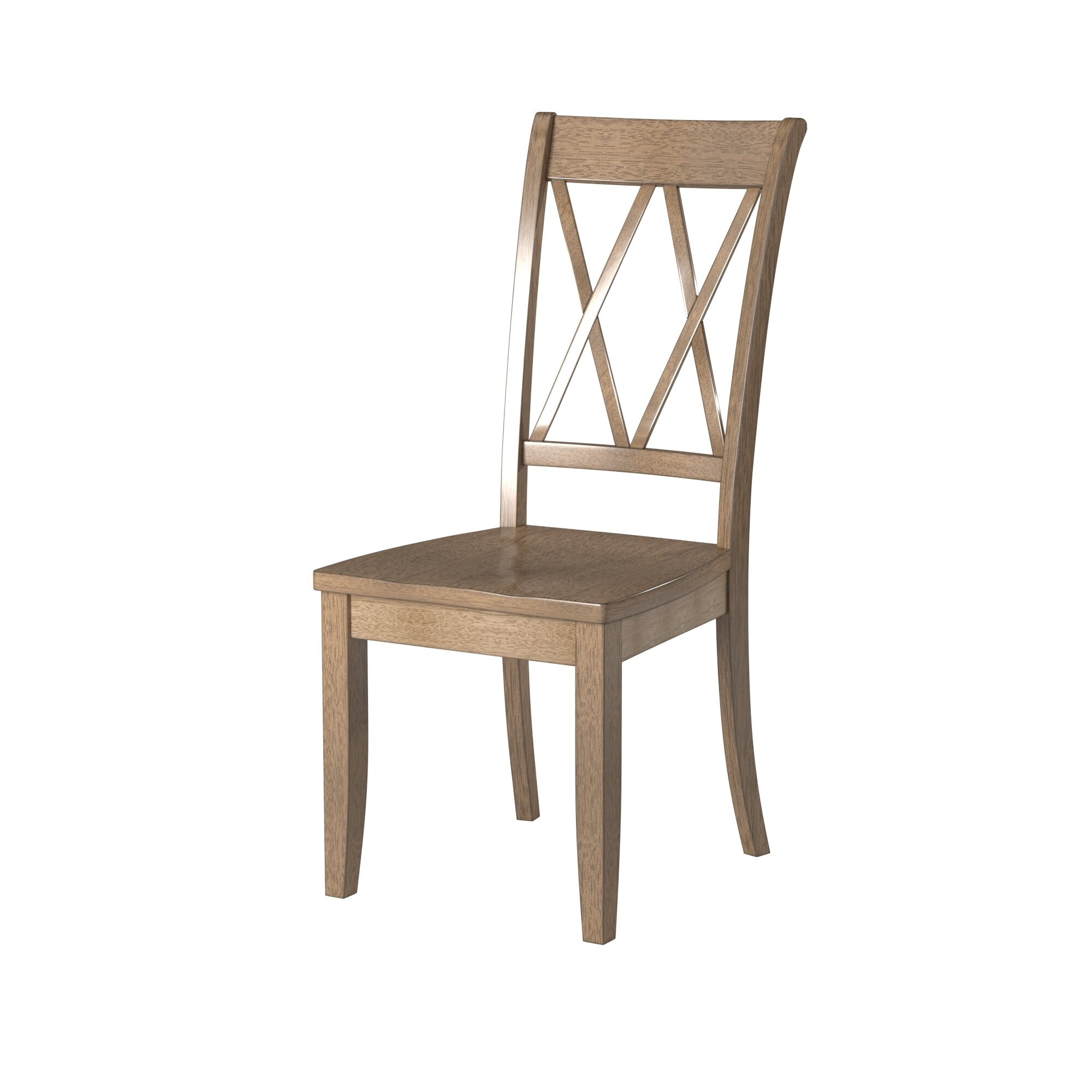 Farmhouse Dining Side Chair with Double "X" Back