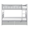 Homelegance Orion Twin/Twin Bunk Bed with Storage Boxes