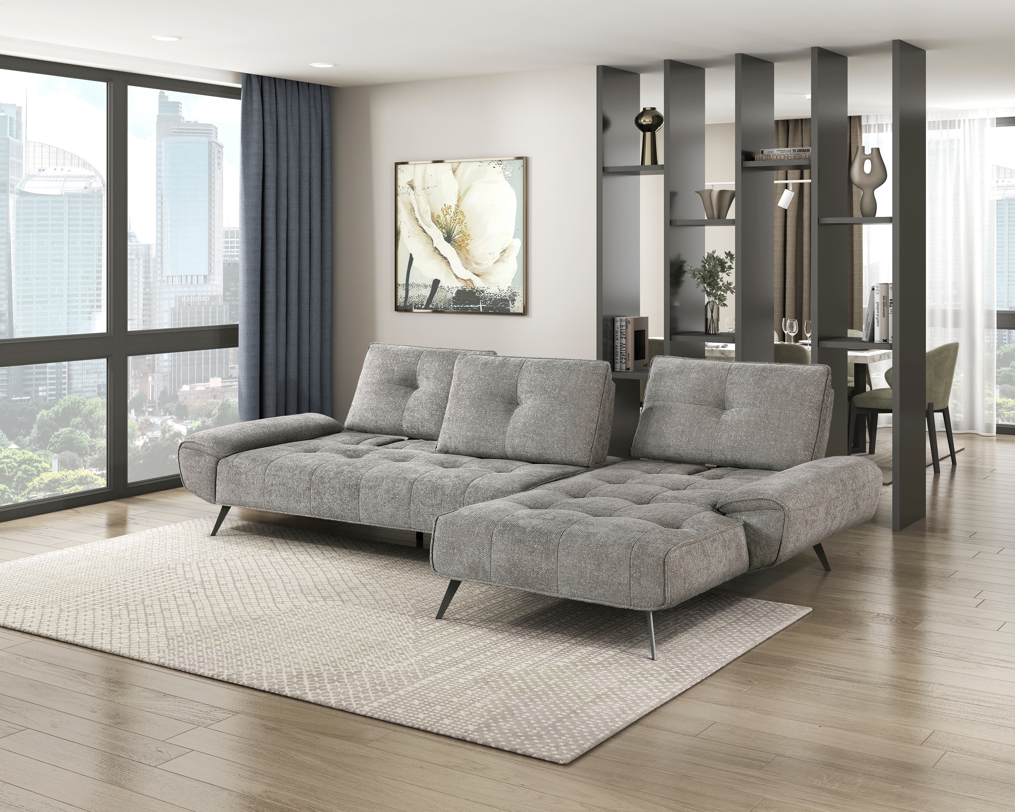 Homelegance Silva 2-Piece Sectional Sofa