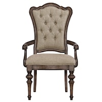Traditional Arm Chair with Button Tufted Back