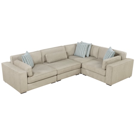 4-pc. L-Shape Sectional w/Bolster Pillows