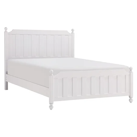 Farmhouse Queen Panel Bed with Turned Legs