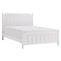 Farmhouse Full Panel Bed with Turned Legs