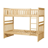 Transitional Twin/Twin Bunk Bed with Ladder