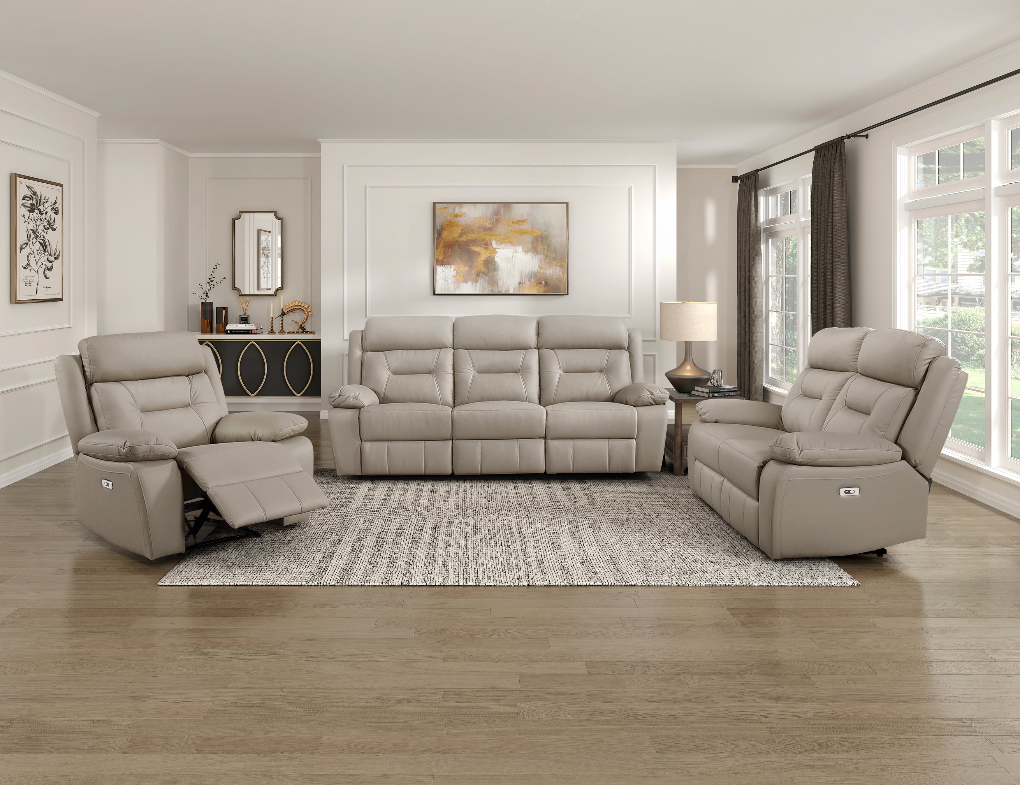 Dual Power Reclining Sofa