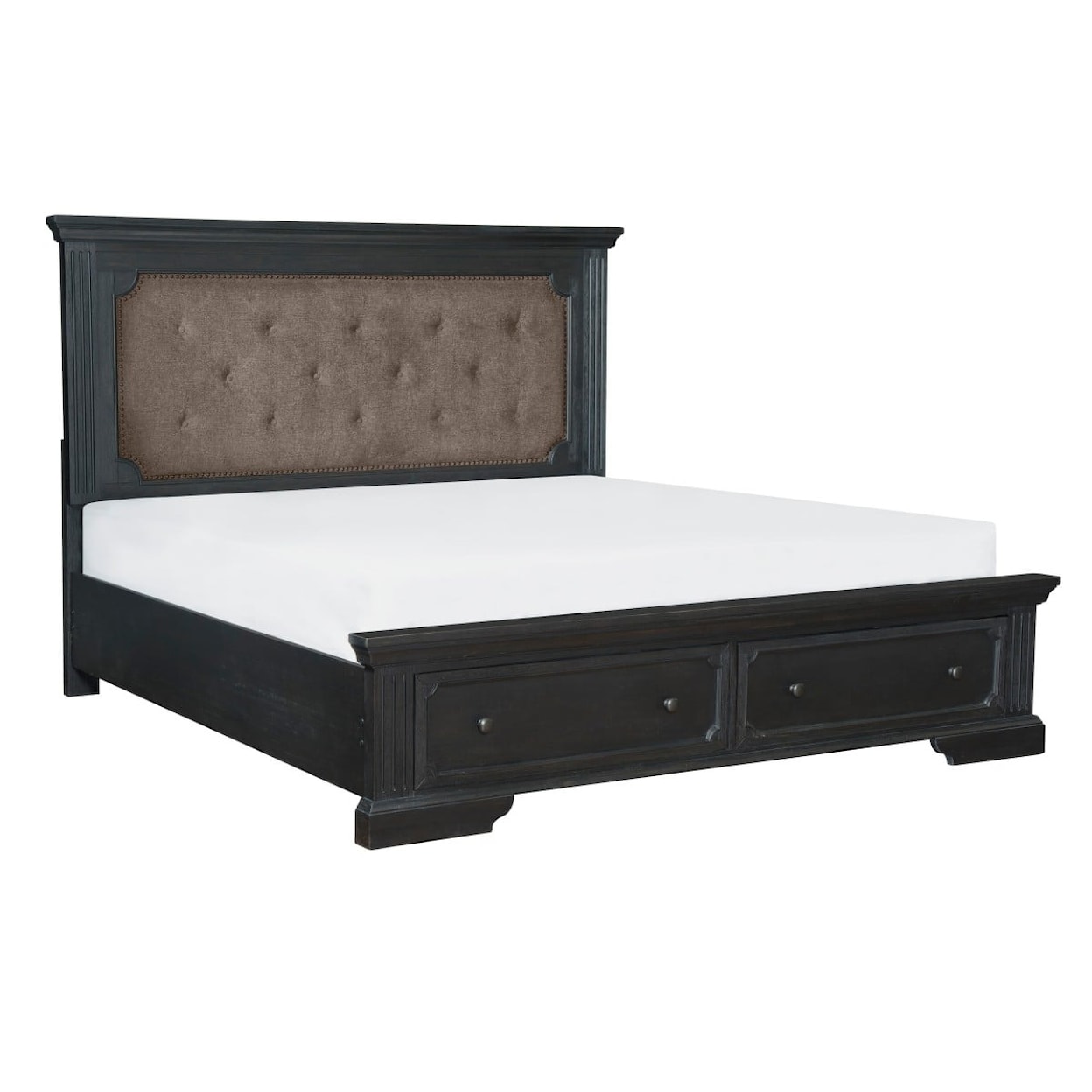 Homelegance Bolingbrook Queen Bed with Footboard Storage