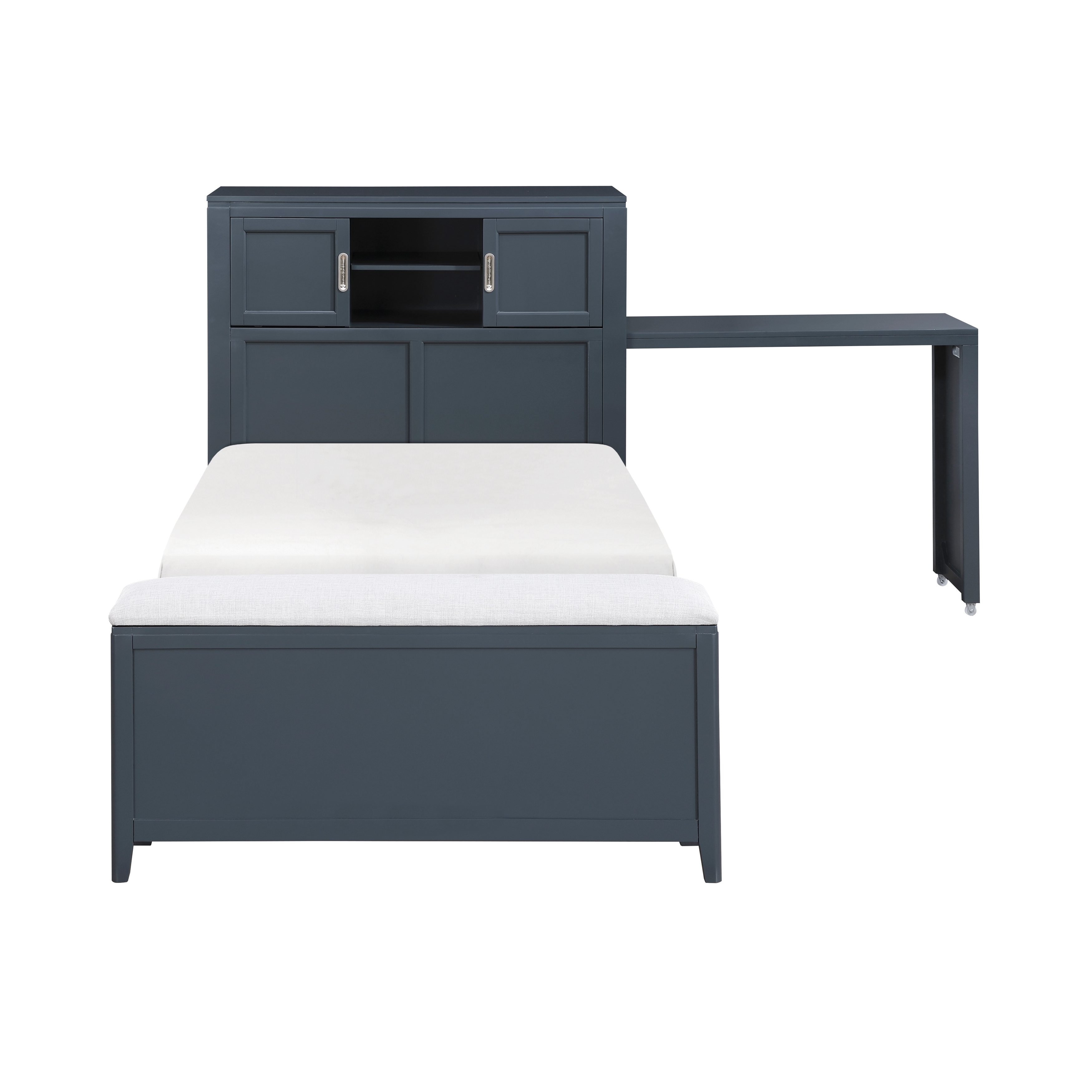 Homelegance Sloane Twin Bookcase Bed with Hidden Desk