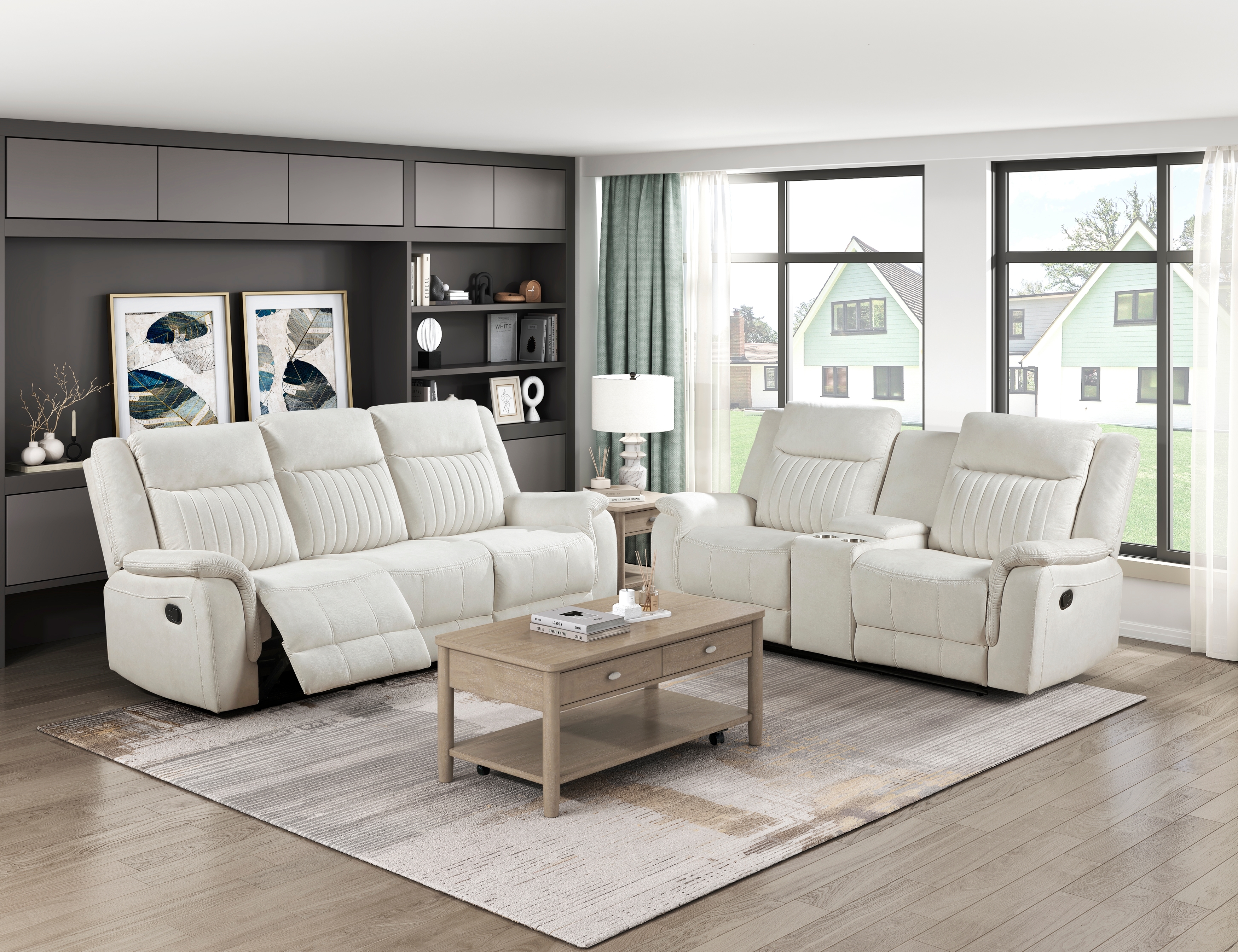Homelegance Dean Double Manual Reclining Loveseat