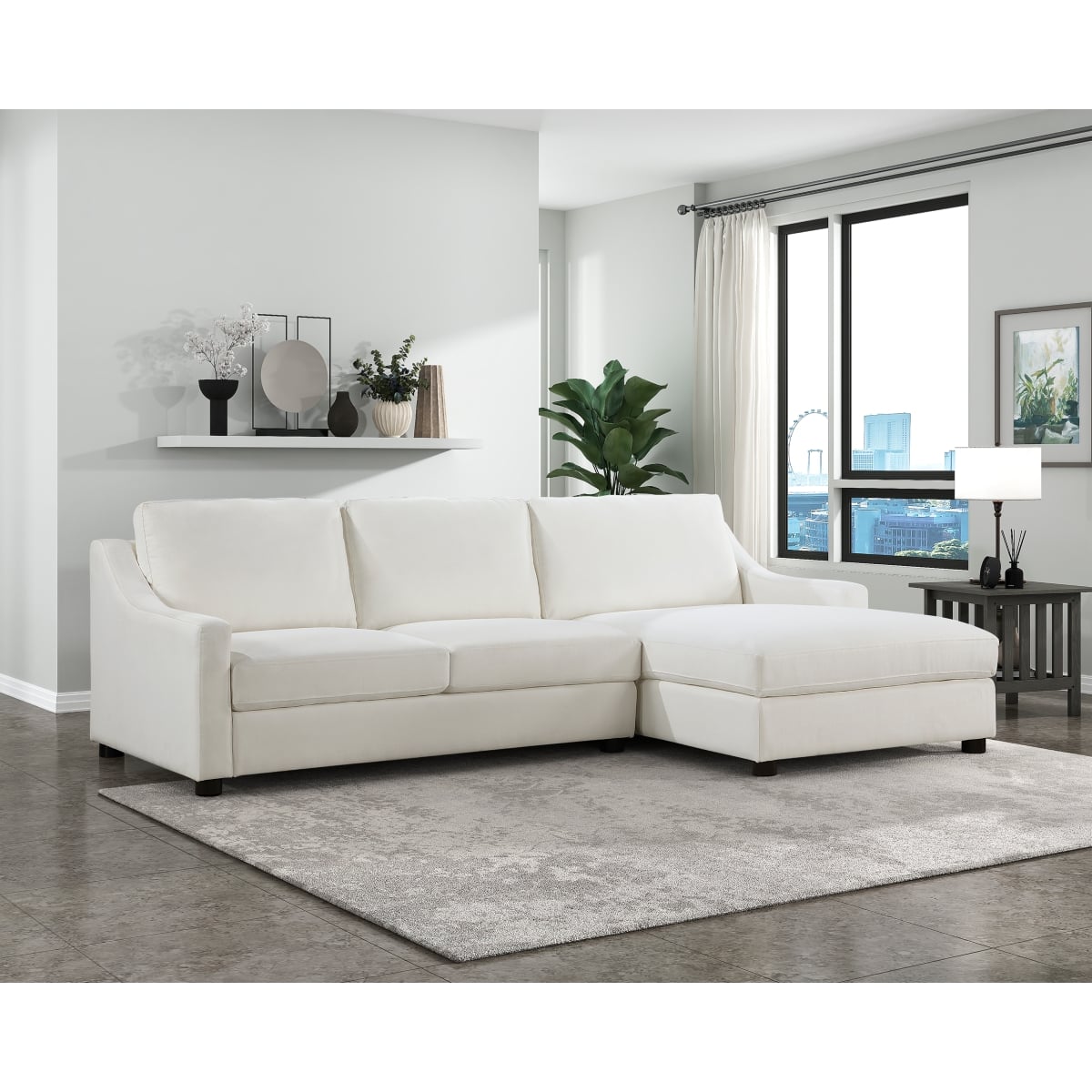 Homelegance Zayden 2-Piece Sectional Sofa
