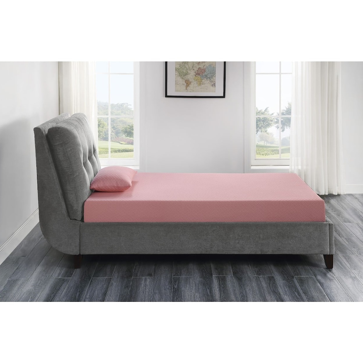 Homelegance Furniture Leo Twin Memory Foam Mattress with Pillow