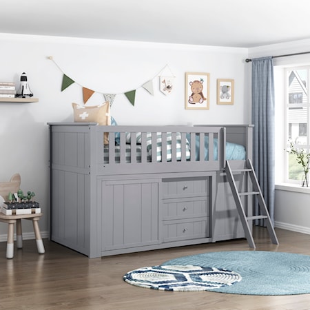 Loft Bed with Dresser