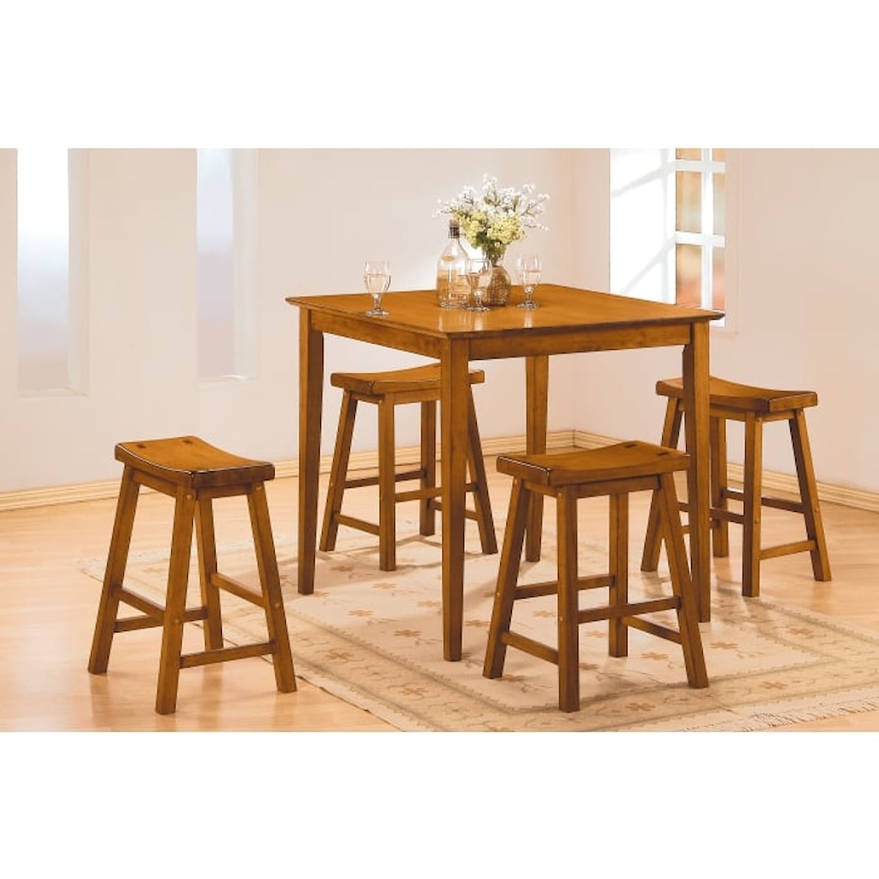 Homelegance Furniture Saddleback 18 Dining Stool, RTA