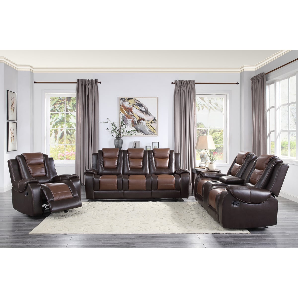 Homelegance Briscoe Double Reclining Loveseat