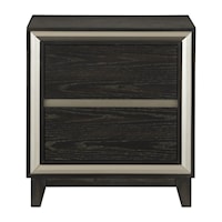 Contemporary 2-Drawer Nightstand