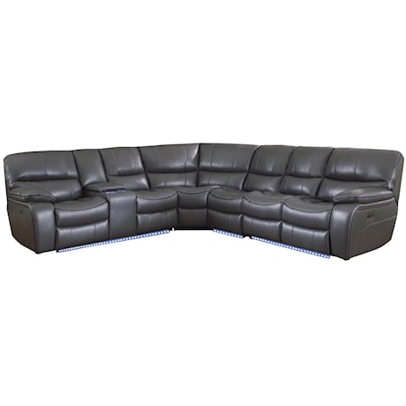 4-Piece Modular Power Reclining Sectional