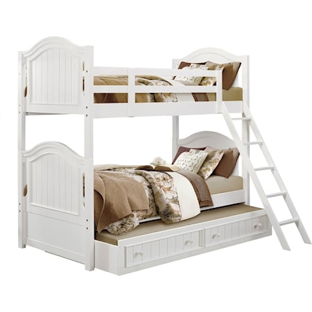 Twin/Twin Bunk Bed with Twin Trundle