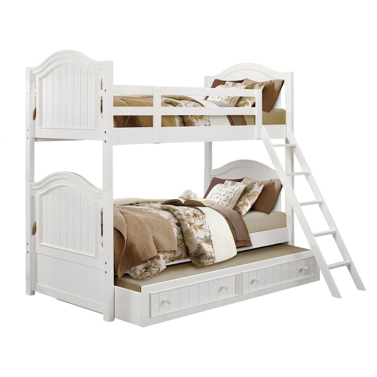 Homelegance Furniture Clementine Twin/Twin Bunk Bed with Twin Trundle