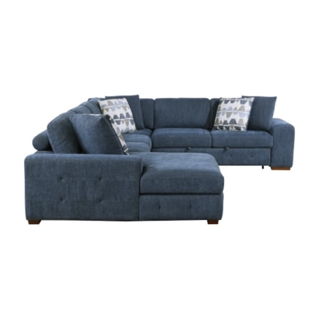 4-Piece Sectional Sofa with Ottoman