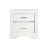 Transitional 2-Drawer Nightstand