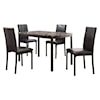 Homelegance Furniture Tempe 5-Piece Dining Set