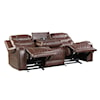 Homelegance Furniture Putnam Double Reclining Sofa