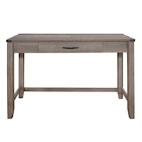 Contemporary Writing Desk Dark Metal Detailing