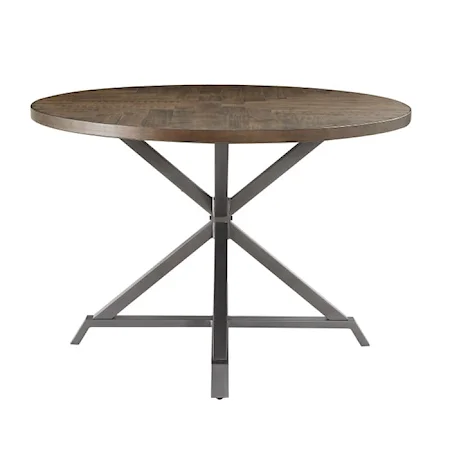 Industrial Dining Table with Metal Framing