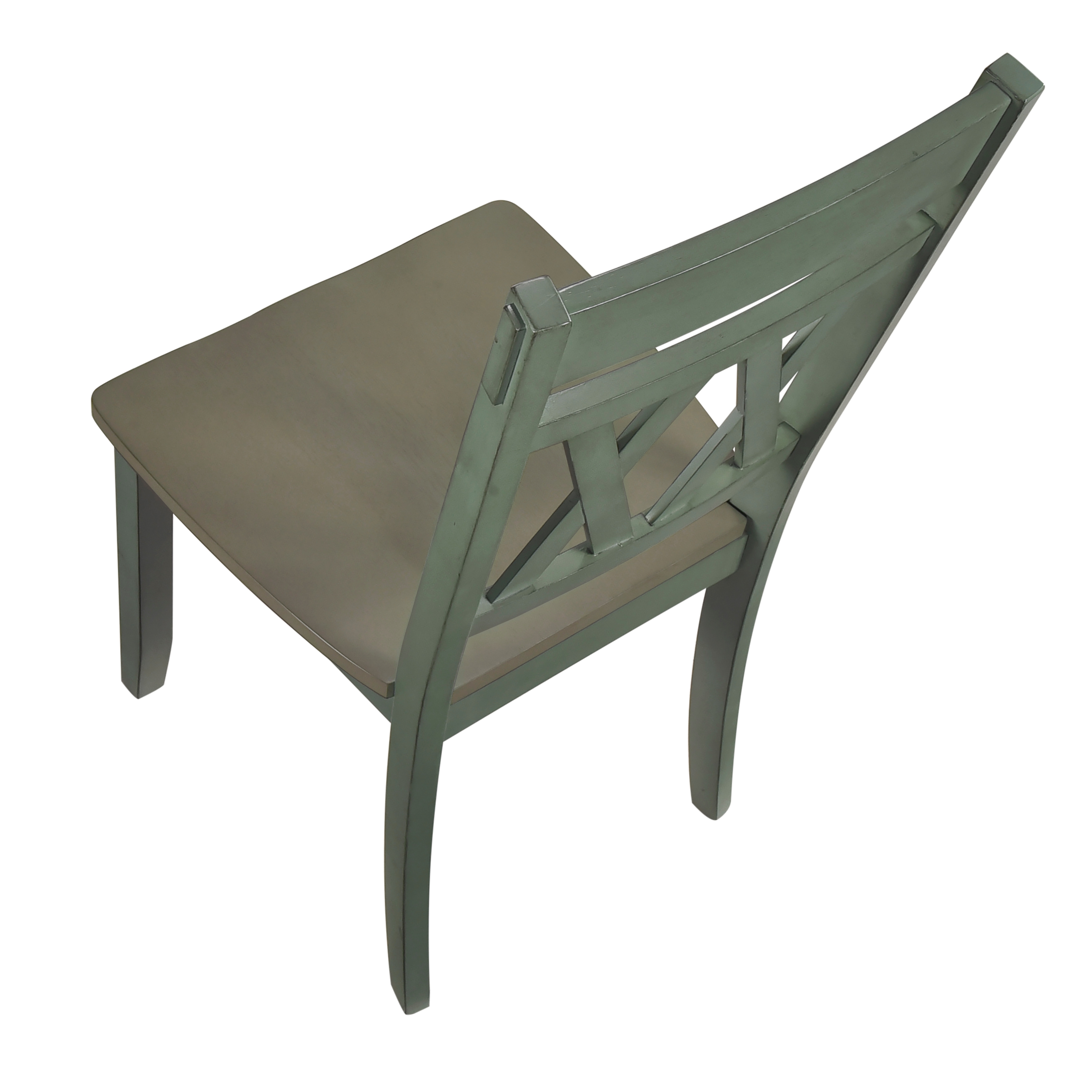 Homelegance Ogden Two-Tone X-Back Dining Side Chair