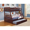 Homelegance Rowe Twin/Full Bunk Bed with Twin Trundle