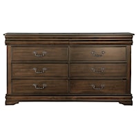Traditional Dresser with Two Hidden Drawers