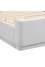 Homelegance Carmel Contemporary Full Wingback Bed with Upholstered Frame