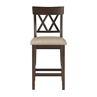 Double X-Back Counter Height Chair