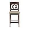 Homelegance Balin Double X-Back Counter Height Chair