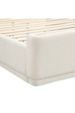 Homelegance Carmel Contemporary Full Wingback Bed with Upholstered Frame