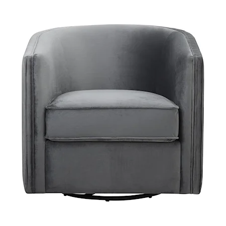 Contemporary Swivel Barrel Chair